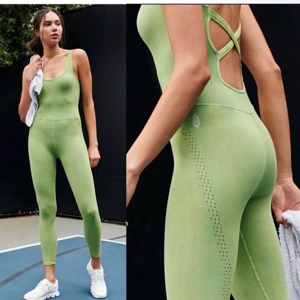 Free People Good Karma Oneise Xs/s In Pistachio Great Condition